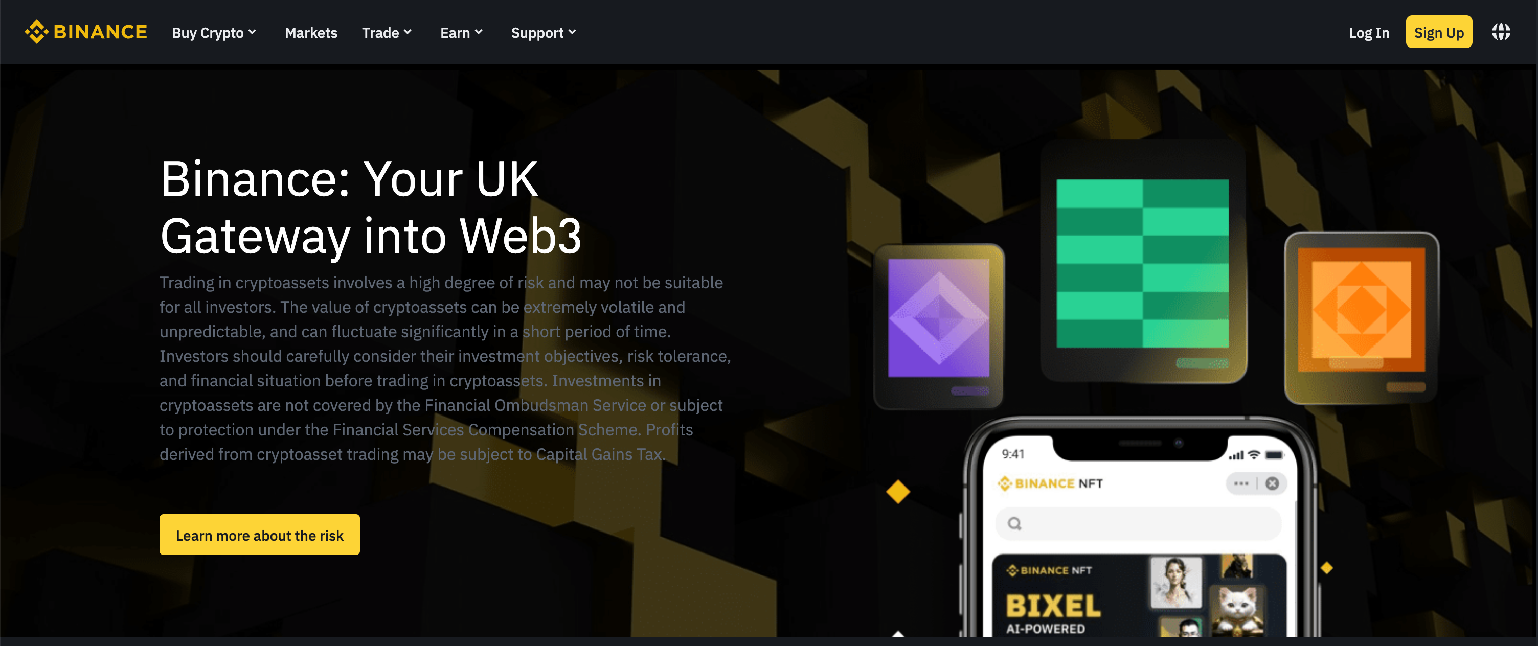 Скриншот Binance