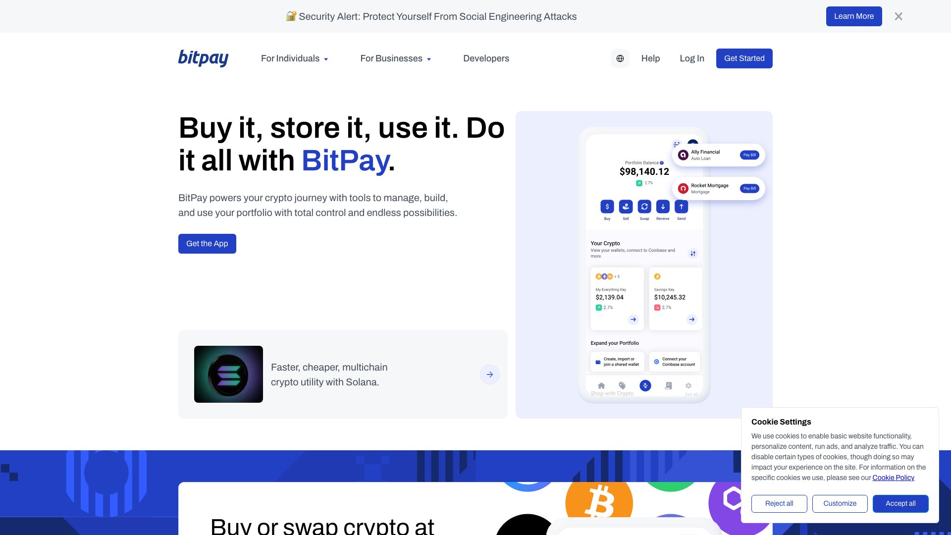 Скриншот BitPay